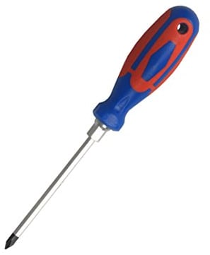 Con: P cpt353000 Schraubendreher mit 2 C-handle, silber/blau/rot, Größe PH 0