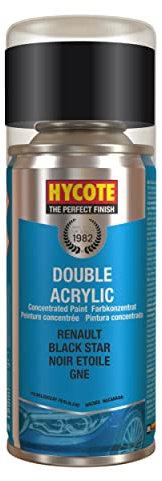 Hycote Double Acrylic Aerosol Car Spray Paint, Renault - Black Star, 150 ml
