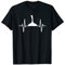 Stockschießen Herzschlag Stocksport Eisstockschießen T-Shirt