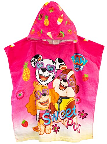 PAW PATROL Mädchen Kapuzenhandtuch Poncho Einheitsgröße