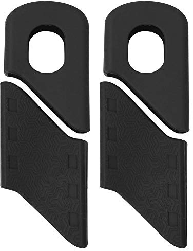 Sharainn 4PCS Kurbelschutz, 4PCS Fahrradkurbelschutz Fahrradzubehör Fahrradzubehör für die meisten Arten von Fahrradkurbeln(Black)