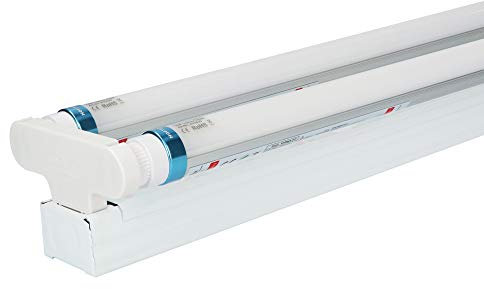 HOFTRONIC - LED Wannenleuchte T8 G13 150cm 25 Watt 7000lm 6000K Kaltweiß 140lm/W IP20 Flimmerfrei Röhrenlampe Energiesparlampen Bürobeleuchtung für Garage Konferenzraum Büro Schule Restaurants