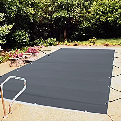 VEVOR Copertura di Sicurezza Rettangolare per Piscina Interrata in Carbone da 4x8M, Telo in Polipropilene, Coperchio per Casa Giardino Hotel Ingegneria