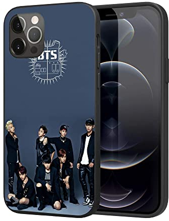 iPhone 12 Hülle iPhone 12 Pro Hülle, Cooles, einzigartiges Design, weiches TPU, stoßfest, Schutzhülle für Herren/Damen/Mädchen/Junge (Fashion-BTS-17)