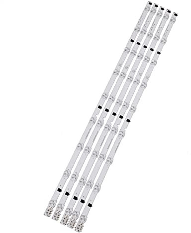ALMVIS TV Barre Adatta per Samsung UE32F4000AW UE32F5000AK UE32F5030AW UE32F5300AW UE32F5300AK - Kit Striscia Retroilluminazione LED 9 Lenti 5 Bande