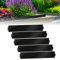 Sonnewelt Bordure de pelouse en métal galvanisé - Bordures de Jardin Bord la Pelouse - 40 m - Noir - Longueur : 40 m - Hauteur : 18 cm