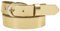 fashionchimp Basic Damengürtel aus 100% echtem Leder, glänzende Gürtel-Schließe, Breite ca. 2,8cm, Made In Germany (Gold-Solar, 110/BW95)