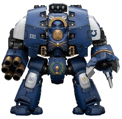 JOYTOY Warhammer 40k Ultramarines, Ultramarines Leviathan Dreadnought with Cyclonic Melta Lance And Siege Claws 1/18 Action Figure Collect Models, Dedicated To You Who Love Collecting