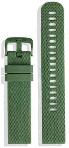 BQKTCBUAX Correa de goma de silicona de 20mm for reloj Fit For Omega X Swatch, pulsera deportiva resistente al agua for hombre y mujer, compatible con reloj Fit For Samsung(Green)