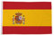 Flagmax Bandera con escudo de España de 90 cm x 60 cm, bandera duradera con ojales para uso en exteriores e interiores, bandera para el hogar, oficina o eventos