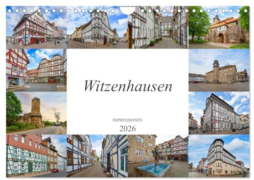Witzenhausen Impressionen (Wandkalender 2026 DIN A4 quer), CALVENDO Monatskalender: Eine Bilderreise durch die Fachwerkstadt Witzenhausen (CALVENDO Orte)