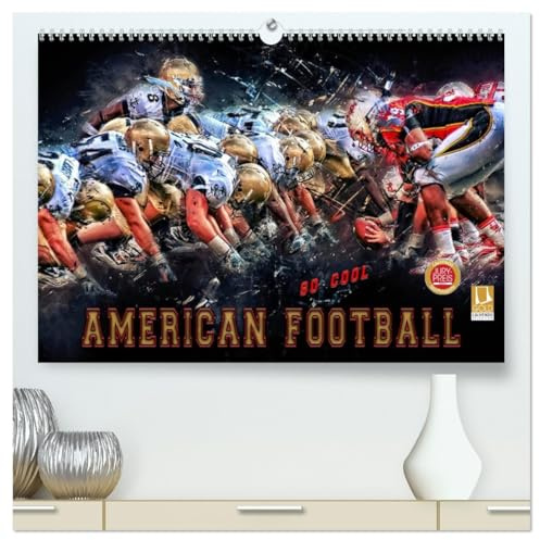 American Football - so cool (hochwertiger Premium Wandkalender 2026 DIN A2 quer), Kunstdruck in Hochglanz: American Football, Teamsport der ... Kraft und Taktik. (CALVENDO Sport)