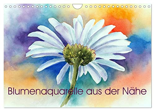 Blumenaquarelle aus der Nähe (Wandkalender 2026 DIN A4 quer), CALVENDO Monatskalender: Handgemalte Aquarelle von Blumenmotiven aus der Nähe (CALVENDO Kunst)