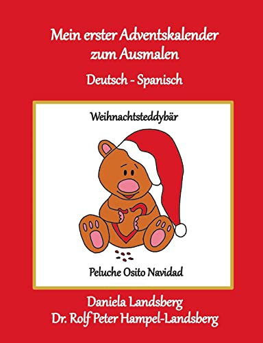 Mein erster Adventskalender zum Ausmalen: Deutsch - Spanisch