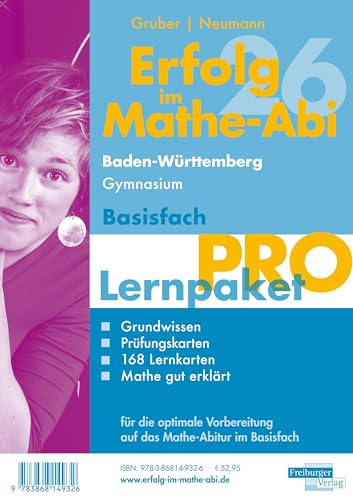 Erfolg im Mathe-Abi 2026 Lernpaket Basisfach 'Pro' Baden-Württemberg Gymnasium