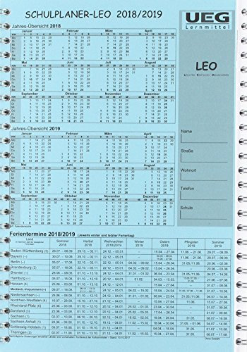 Lehrerkalender-Schulplaner LEO 2018-2019 DIN A5