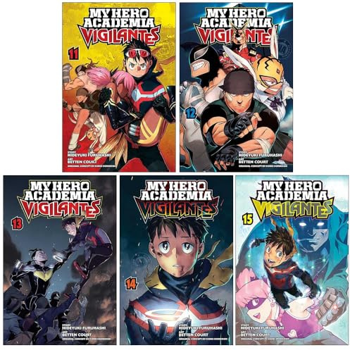 My Hero Academia Vigilantes Vol 11- 15 Collection 5 Books Set By Hideyuki Furuhashi