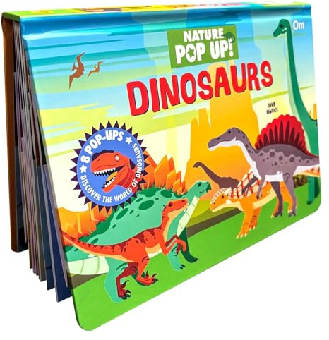 Pop Up Dinosaurs Book for Kids: Explore Jurassic World