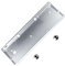 NPKC GH60 Anodizing Aluminum CNC Case for 60% Mechanical Gaming Keyboard Compatible Poker2 Pok3r Faceu 60 with ALU Feet (Silver)