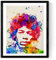 Nacnic jimi hendrix aquarell poster. Wasserfarbe stil wanddeko von berühmte persönlichkeiten in klassisches kino, musik und kindergeschichte. Verschiedene farbige bilder. Größe 30x40 cm.