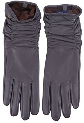 Nappaglo Damen Italienisches Lammfell Leder Handschuhe Winter Warm Langes Fleecefutter Handschuhe