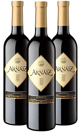 Viña Arnáiz Reserva - Vino Tinto D.O Ribera del Duero - Caja de 3 Botellas x 750 ml