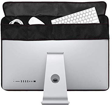 WESAPPINC Monitor Dust Cover, Non-Woven Antistatic PC Computer Monitor Case Screen Display Protector LED/LCD/HD Panel Compatible with iMac for 21'' 27'' (21.5inch, Style 2)