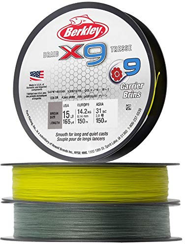 Berkley X9 Geflochtene Schnur, Flame Grün