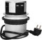 ORNO OR-AE-1342(GS) Bloc Prise Encastrable Plan De Travail 3 Prises + 2X USB 3650W Ø10cm avec 1,5m Cable Schuko - Prise Allemande