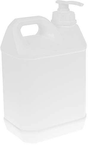 HEALLILY Shampoo Dispenser 2.5L Liquid Pump Bottle Jug Gallon Storage Containers Pump Bottles with Cap for Residential Commercial Industrial