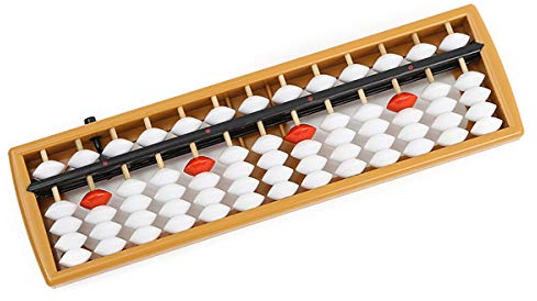 Abaque chinois Ancien Outil de calcul mathématique pour enfants à 17/13 chiffres Abacus Soroban pour les enfants éducation mathématique arithmétique (B-13 chiffres)