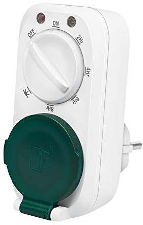 LogiLink ET0013 ET0013-Mechanische Zeitschaltuhr mit Dämmerungssensor mit 7 verschiedenen Modi/Einstellungen, IP44 Schutz für den Aussenbereich/Outdoor, Weiß