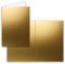50 Faltkarten B6 - Gold metallic - Blanko Doppel-Karten - 12 x 17 cm - sehr formstabil - für Drucker geeignet - Serie: FarbenFroh