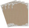50 Briefbogen DIN A4 - Briefpapier in Kraftpapier-Look mit weißer Spitze - Briefpapier bedruckbar zum selbst Beschreiben ideal für Einladungen zu Hochzeit und Geburtstag