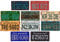 - Paquete de 10 Placas de matrícula de los Estados Unidos de los años 40 y 50, réplicas de Placas auténticas Americanas con Efecto Envejecido (OLD4)