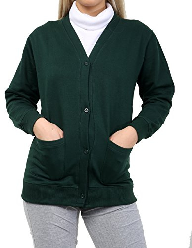 WOOD QUAIL Boys Girls Kids Round/V- Neck Jumpers Button Cardigans Fleece Sweater Long Sleeve TOP Sweat Shirt School Uniform Ages 5-13