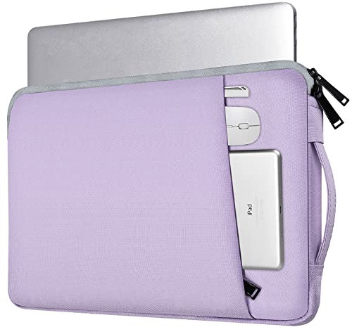 14 Inch Laptop Sleeve Case Bag for MacBook Air M2 A2941 2023, Surface Laptop 5/4/3 15, HP Lenovo, Acer, ASUS Chromebook 14/Dell XPS 15 Plus, Purple
