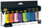 KREUL 84177 - Solo Goya Acrylic Set, 8 x 20 ml, Acrylfarbe in Studienqualität, trocknet schnell und gleichmäßig matt auf, wasserfest