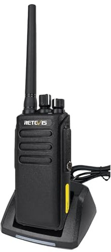 Retevis RT81V Walkie Talkies, High Power Two Way Radio, DMR IP67 Waterproof Professional, 16 Channels, Long Range Digital Walkie Talkies for Construction site (Black, 1 Pack)