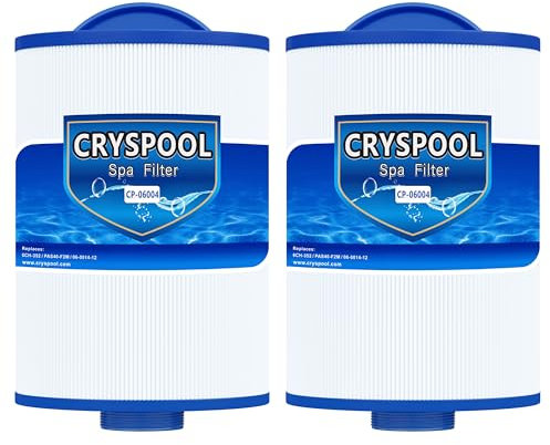Cryspool Spa-Filter kompatibel mit Unicel 6ch-352, 06-0014-12, Artesian Spas Qualiflo, PAS40-F2M, Resort Line Serie Einweg-Qualiflo, 06-0055-12, 35 m², 2 Stück
