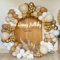 Luftballon Girlande Beige, 181 Stück Weißgold Luftballons Girlande mit Nude Ballons, Weißsand Gold Ballon Bogen für Geburtstag Deko, Baby Shower Deko, Boho Hochzeit, Verlobung, Babyparty, Brautparty