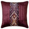 The HomeCentric Dekorativ Violett Kissen Überzüge, 50 x 50 cm Samt Kissen Quilten & Patchwork, Kissenhülle mit, Ikat Kissen, Zeitgenössisch Kissen Überzüge-Ikat Dye