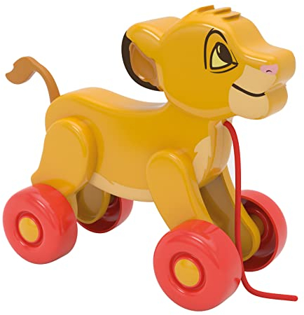 Clementoni Disney Baby Nachzieh-Simba - Nachziehspielzeug für Babys & Kleinkinder ab 10 Monaten - Nachziehtier Spielzeug mit Schnur 17815