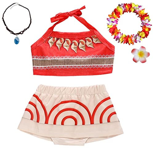 Lito Angels Tankini Maillot de Bain Princesse 2 Piece avec Accessoires pour Bebe Fille Taille 12-18 Mois