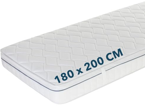 Ortho-Relax Matratze 180x200cm 19cm hoch, Bett Härtegrad H2 & H3, 100 Nächte Probeschlafen, wendbare Matratze mit weicher & Fester Seite, Wendematratze 7-Zonen-Spezial Komfortschaum Matratze