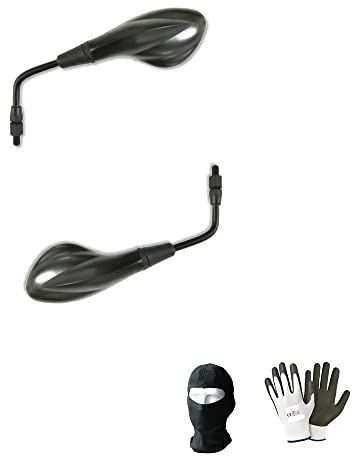 KOMPATIBEL MIT Yamaha XV 535 DX Virago Spiegel FÜR MOTORRÄDER Lenker RÜCKBLICK Spiegel EINSTELLBARE Stange E13 ZUGELASSENE Lichter Spiegel+KIT M8 10X1.25