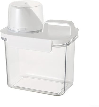 Luftdichter Waschmittelspender mit Messbecher, Waschpulverspender, 1100 ml