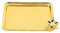 Bandeja Decorativa Para Servir, Bandeja Dorada Para Servir, Bandeja De Servicio De Alimentos, Bandeja De Tocador De Baño, Bandeja Decorativa Dorada Para Mesa De Centro(Small)