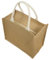 Lievsious Borsa in iuta con chiusura lampo, impermeabile, grande, borsa per la spesa, borsa in iuta, borsa da spiaggia, pieghevole, borsa regalo, Colore naturale., L