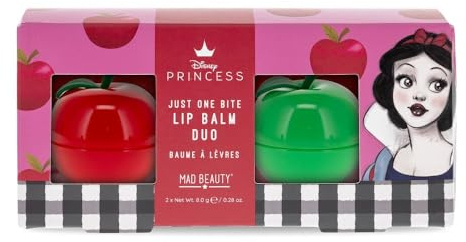 Mad Beauty - Lippenbalsam-Duo Schneewittchen mit Apfel und Erdbeere, Disney Prinzessin